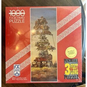FX Schmid Puzzle the Junk Pile #91205 Panorama 3 feet Long New In Box VTG